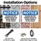 Signmission Please Do Not Throw Trash Or Paper Towels, 10 in W x Rectangle, Plastic OS-2PACK-NS-P-710-L-17427 - alternate 3